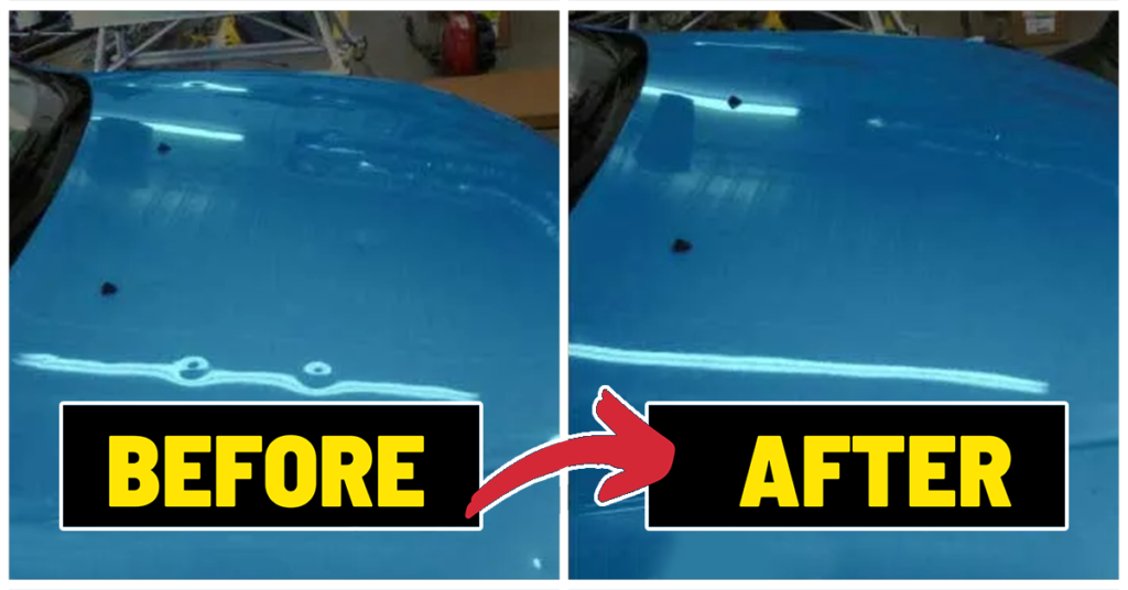 Hail Damage Removal Apex NC - Before and After