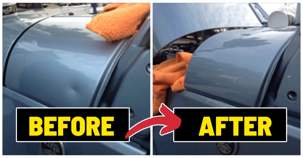 Mobile Dent Removal Apex NC - Before and After